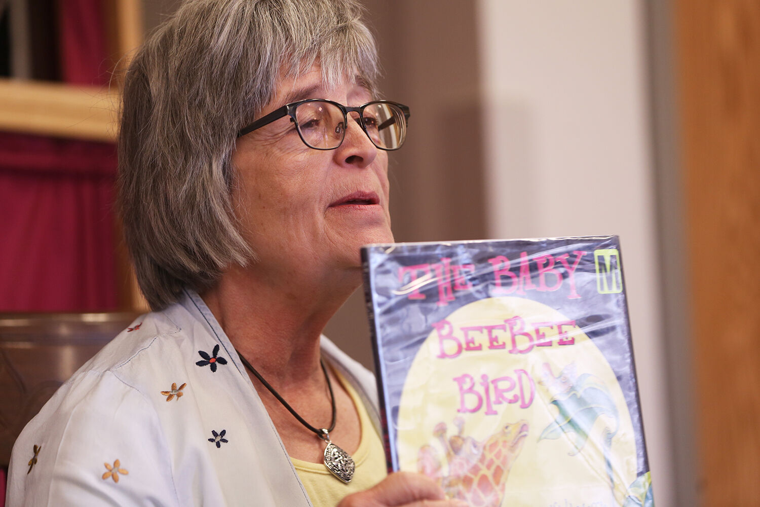 “This is one of my favorites,” librarian Mary Rhoads